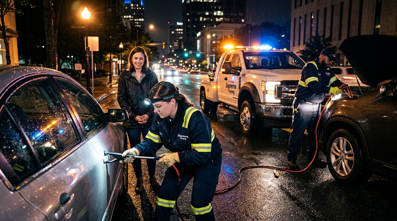 Reliable Car Towing & Roadside Assistance in Raleigh, NC | Lockout & Jump Start Help