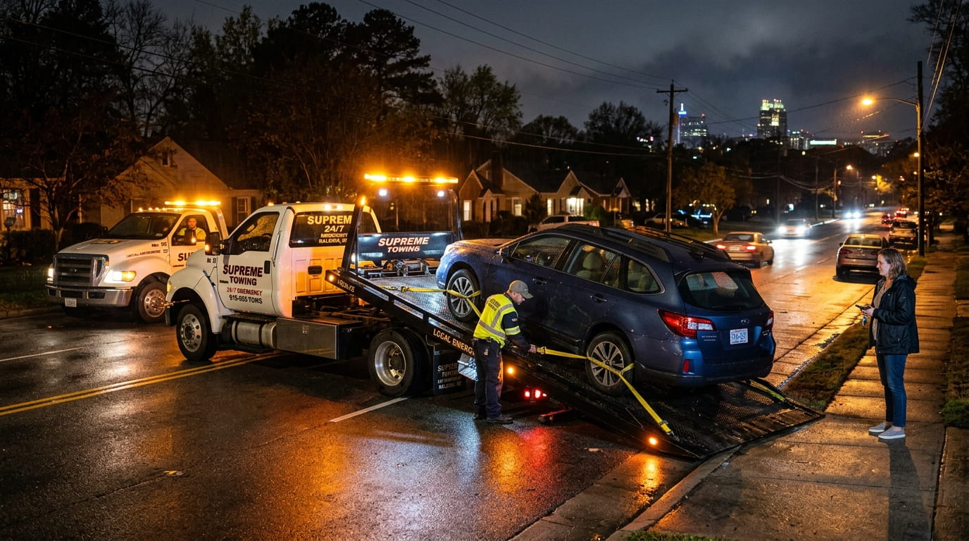 Local Towing Service Raleigh NC | Fast 24/7 Emergency Help You Can Trust