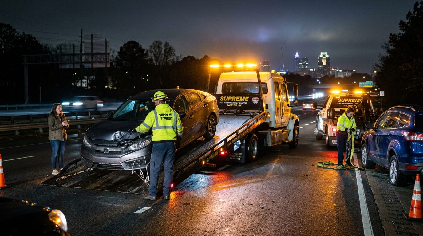 Best 24 Hour Towing Service in Raleigh, NC | Emergency Vehicle Recovery