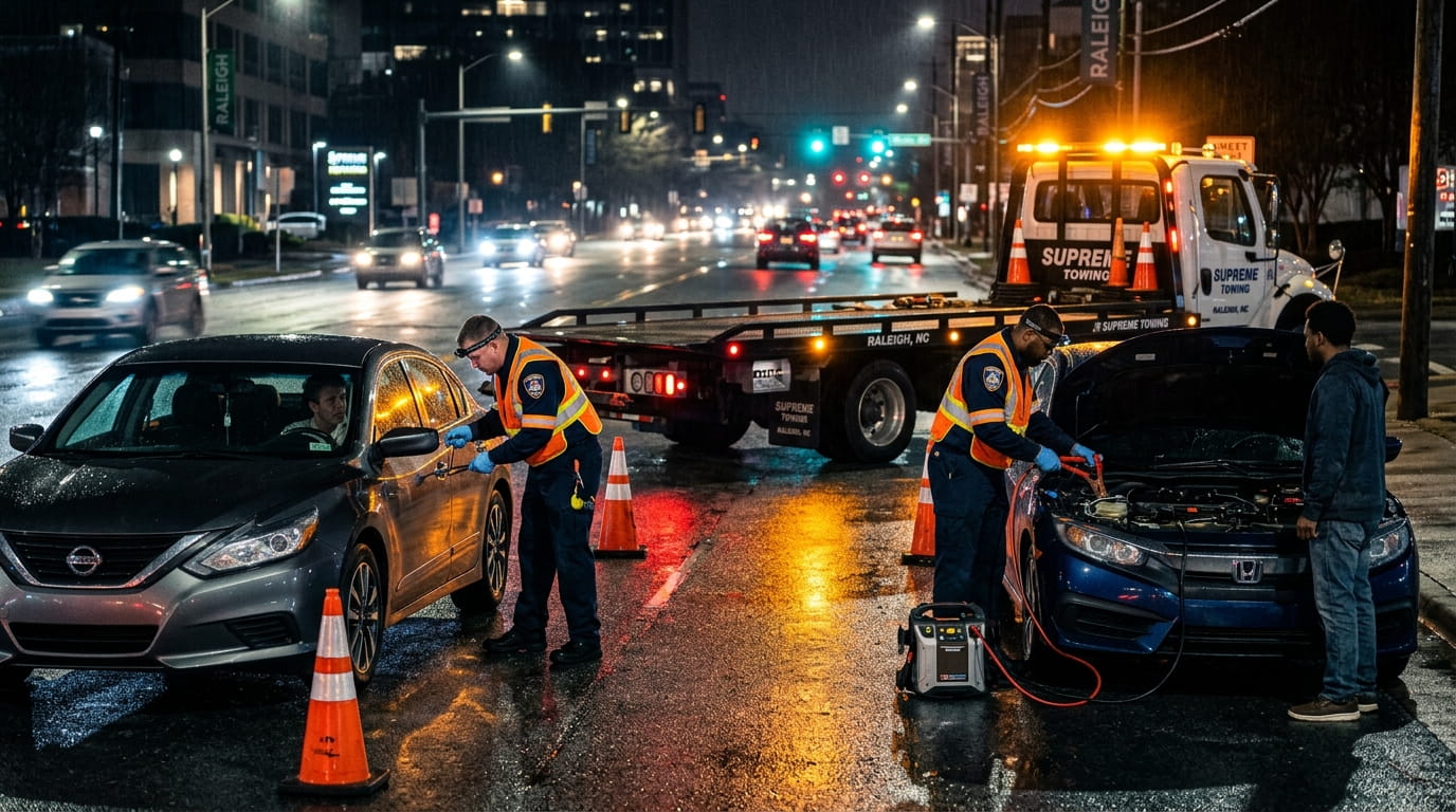 Quick Vehicle Lockout Raleigh NC | Jump Start & Towing Service Experts