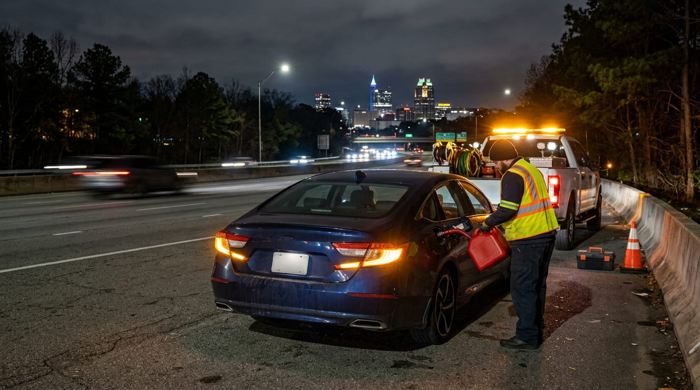 A Driver’s Guide to Getting Emergency Fuel After Running Out of Gas in Raleigh